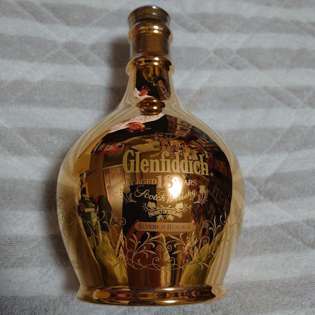 スコッチウイスキーGlenfiddich【未開封】18年 700ml　ゴールド