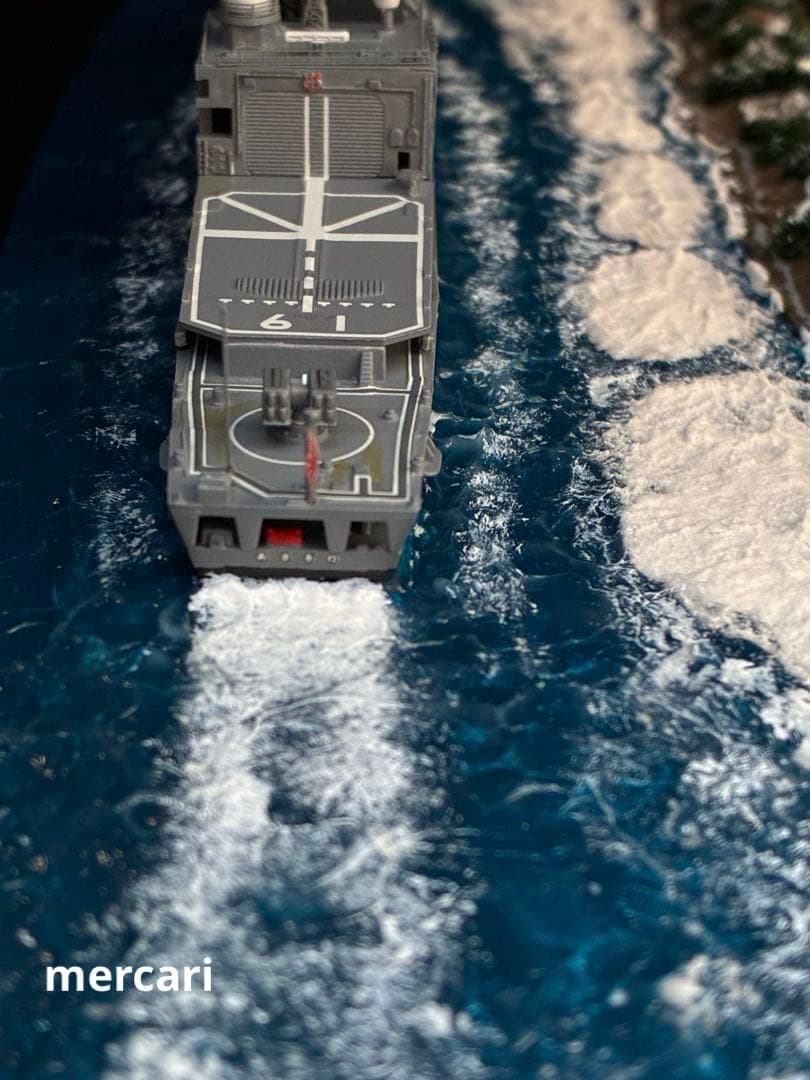 1／700 海上自衛隊練習艦あさぎり型 TV-3516 洋上ジオラマ仕上