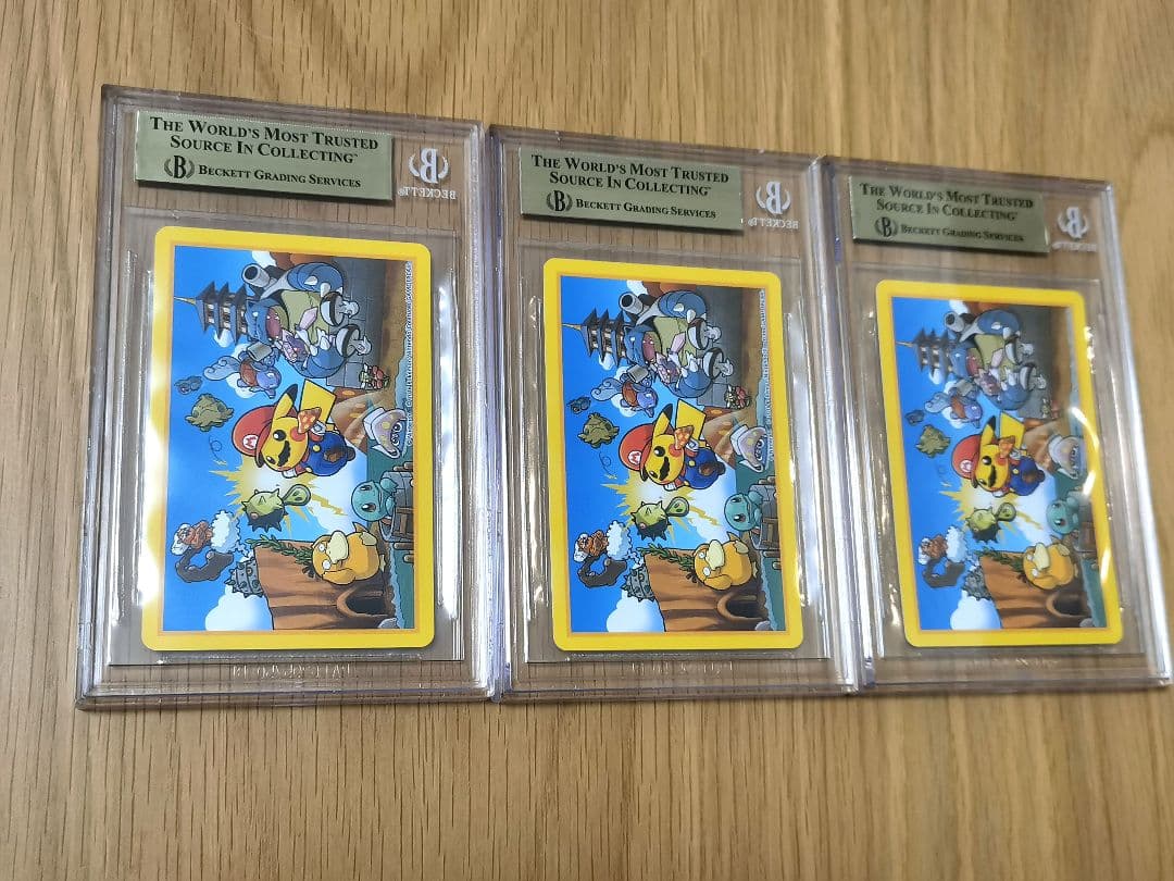 BGS10☆マリオピカチュウ クローバー J Q K ポケモンカード トランプ