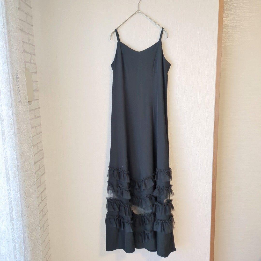 美品 niana ニアナ トランスペアレントヘムセットアップドレス М 結婚式