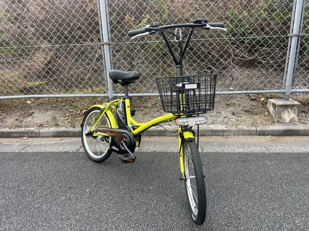 パナソニック電動アシスト自転車20インチ後輪タイヤ新品交換済関東圏配送可能