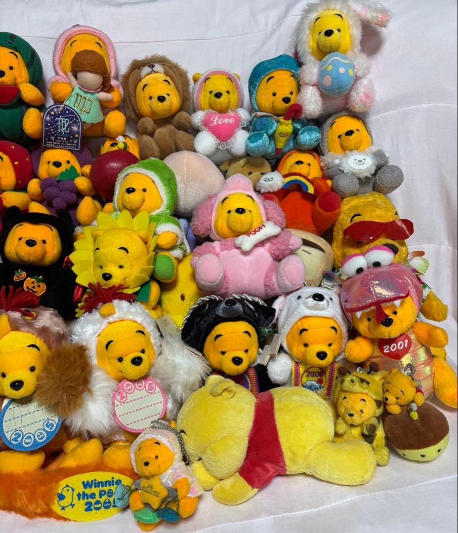 ディズニー　くまのプーさんと仲間達のぬいぐるみ　68体まとめ売り