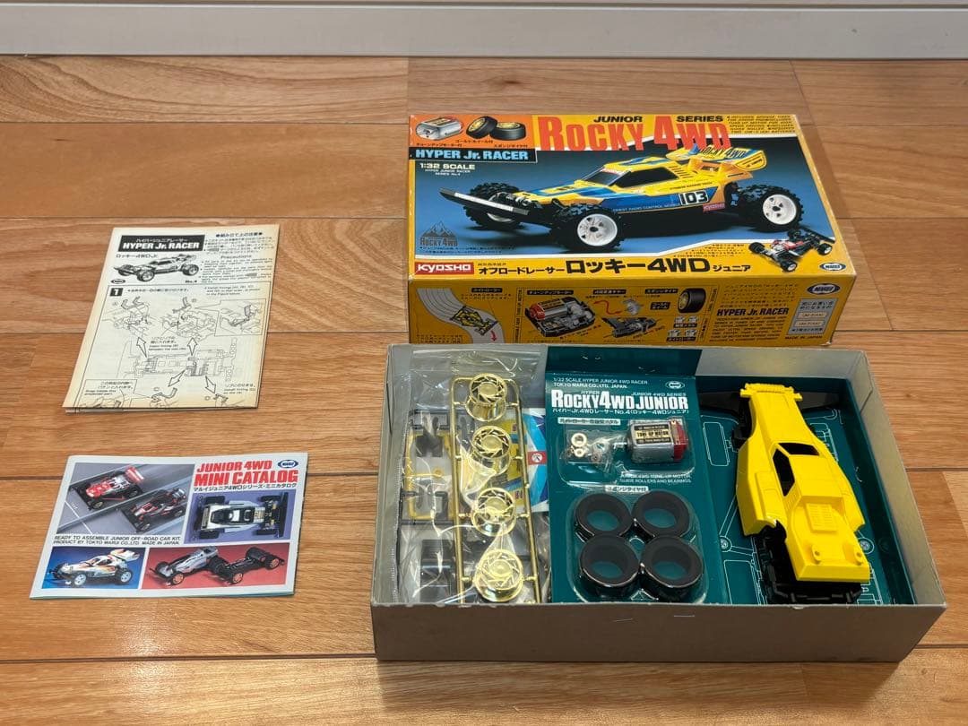 当時物 マルイ ミニ四駆 ロッキー4WD ジュニア 未組立