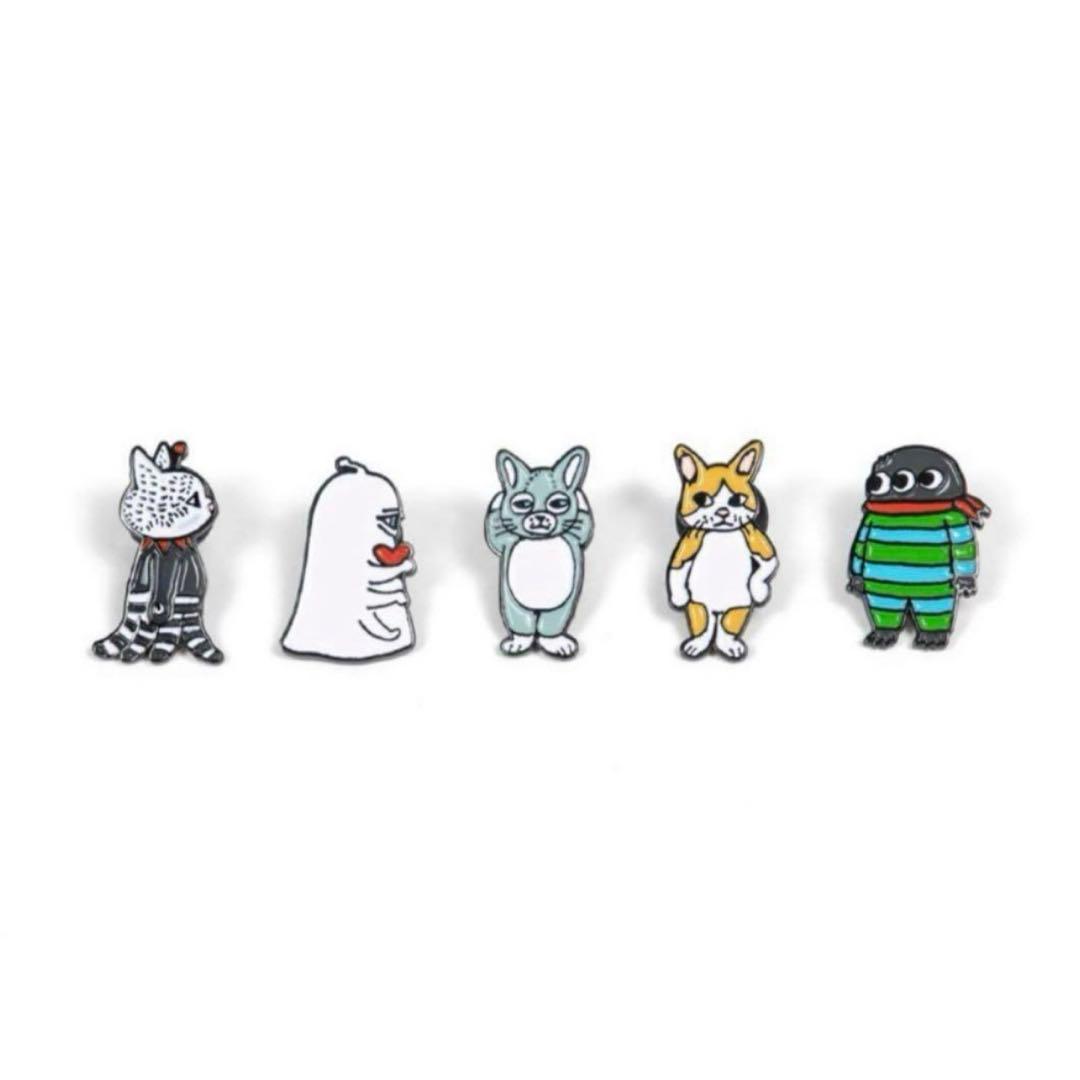 ヒグチユウコ　ボリス雑貨店　サーカス展　ピンズ　全5種