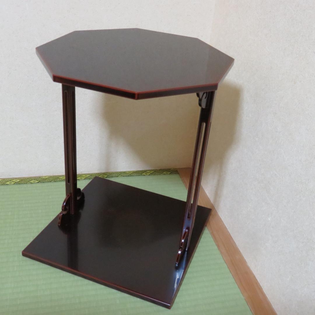 而妙斎好 黒真塗 四方棚 富悦作 スレあり 茶道具 棚