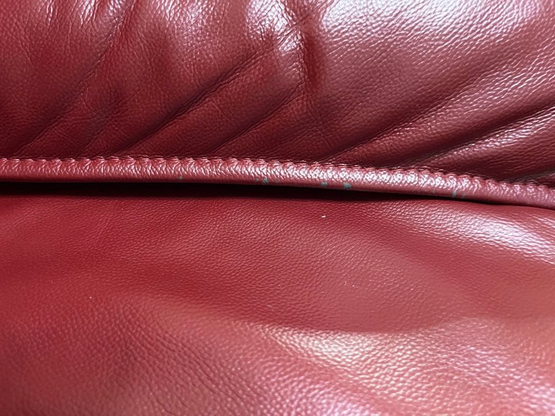 ●期間限定●赤いレザーコーナーソファ