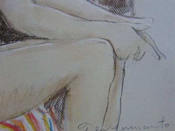 山本貞、【裸婦習作】、希少画集画、新品高級額・額装付