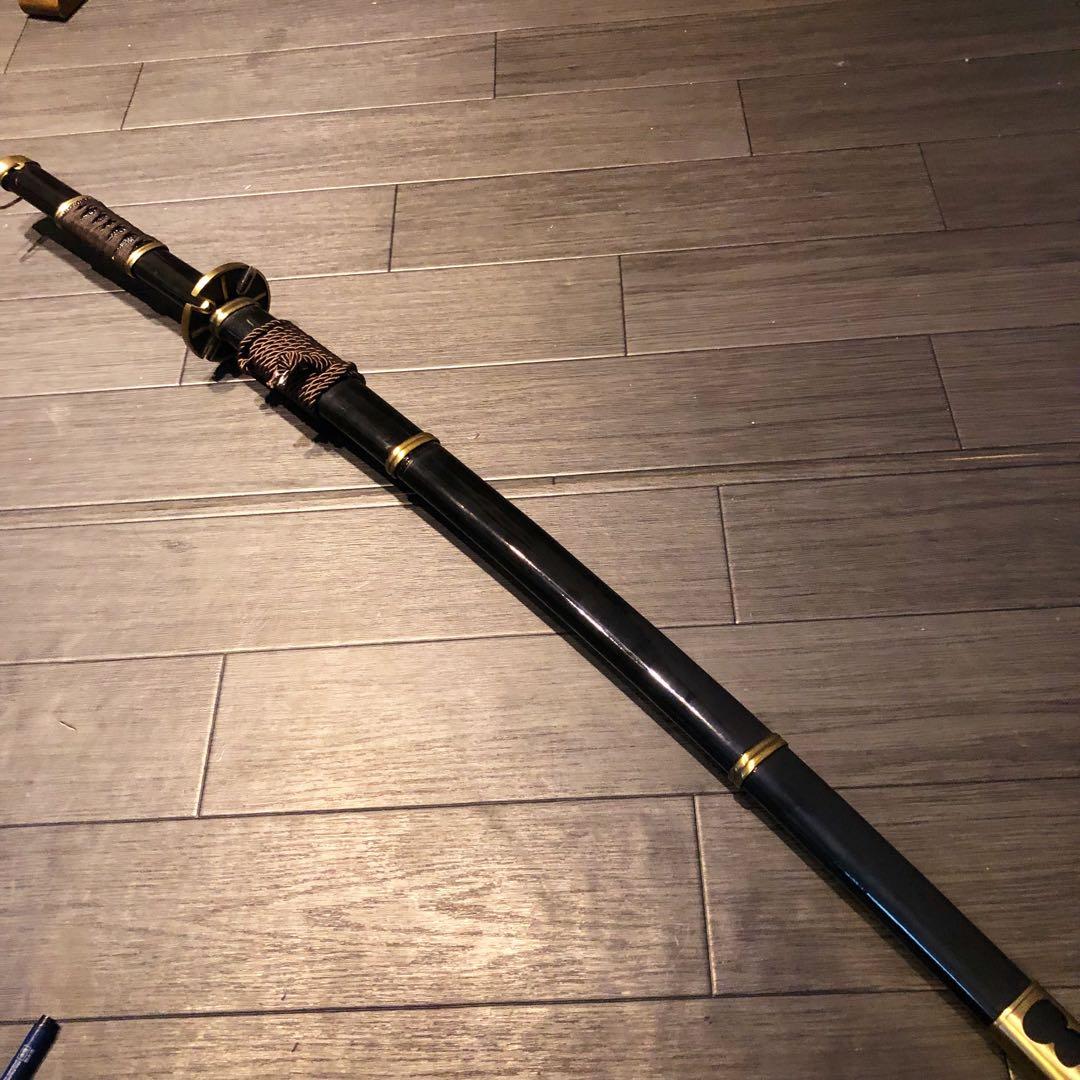 模造刀　刀　雪走　鬼徹　虎徹　黒漆拵え　ワンピース