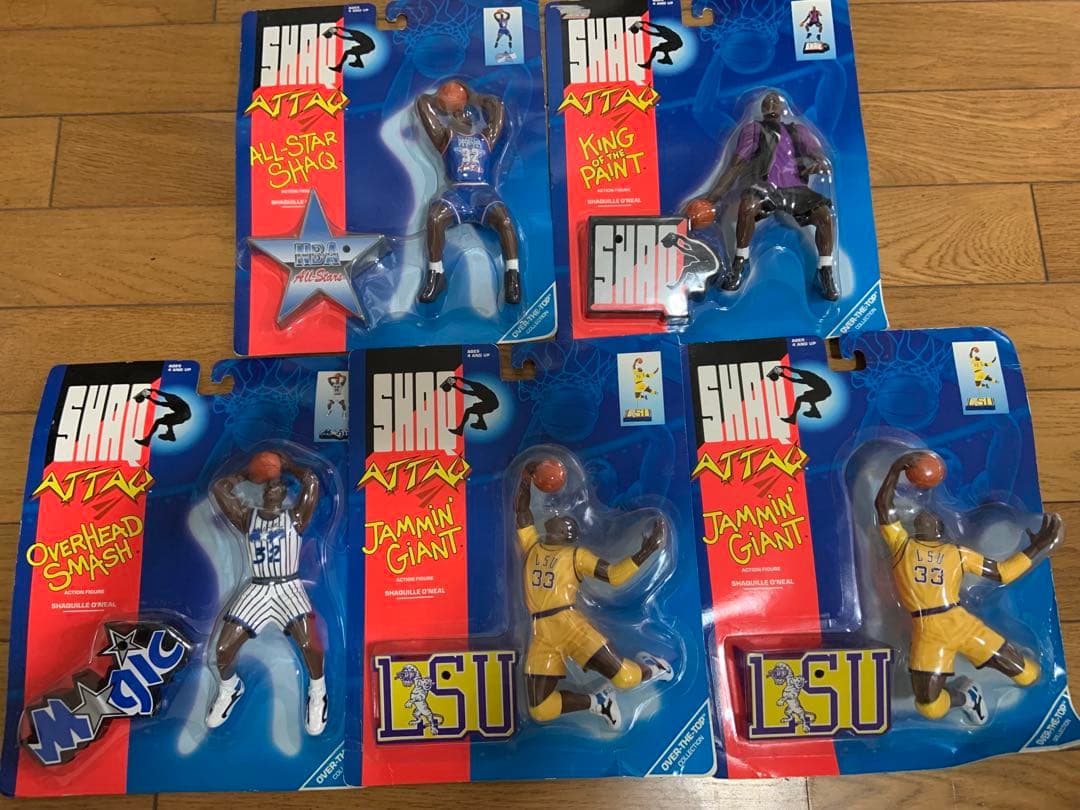SHAQ ATTACK シャキール・オニール フィギュア 5体 NBA 90s