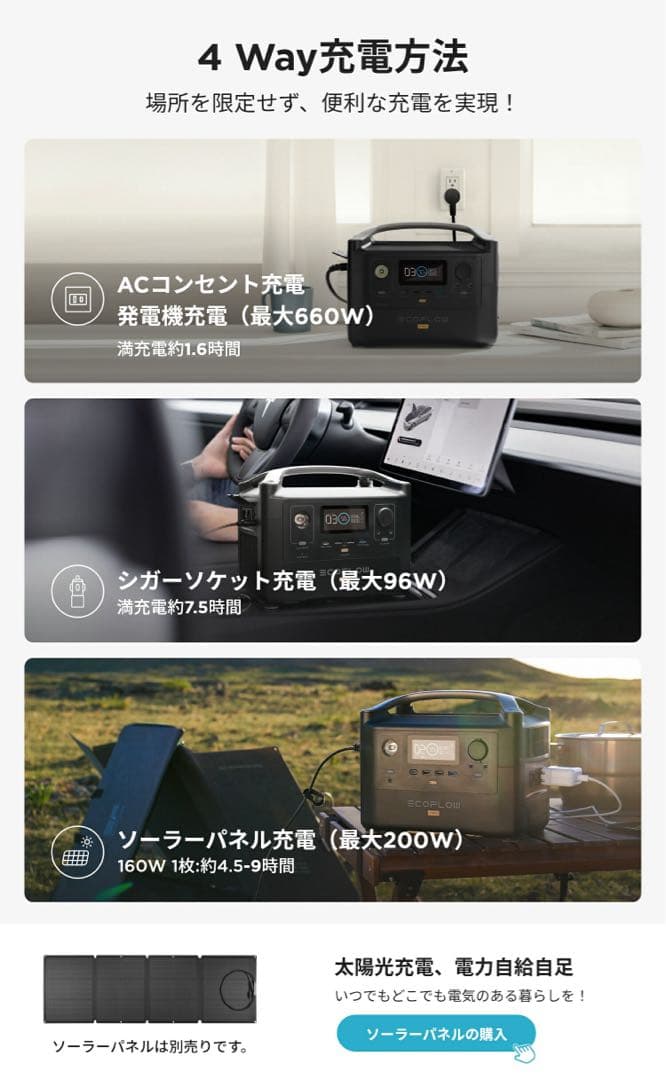 【未使用】EcoFlow  Pro 720Wh ポータブル電源｜防災
