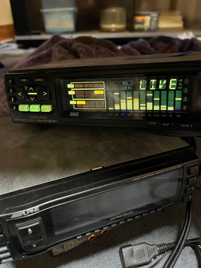 アルパインERA-G150グラヒィックイコライザー全て動作確認