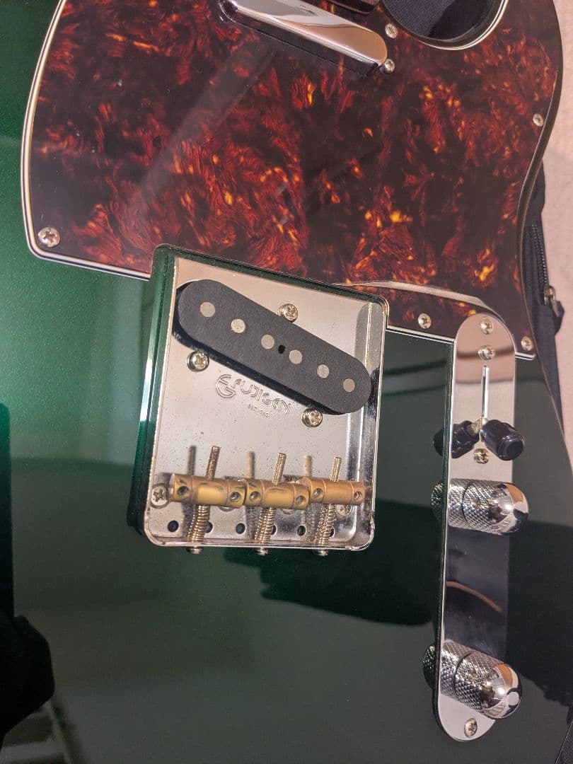 日本製テレキャスター FGN(フジゲン) グリーン エレキギター