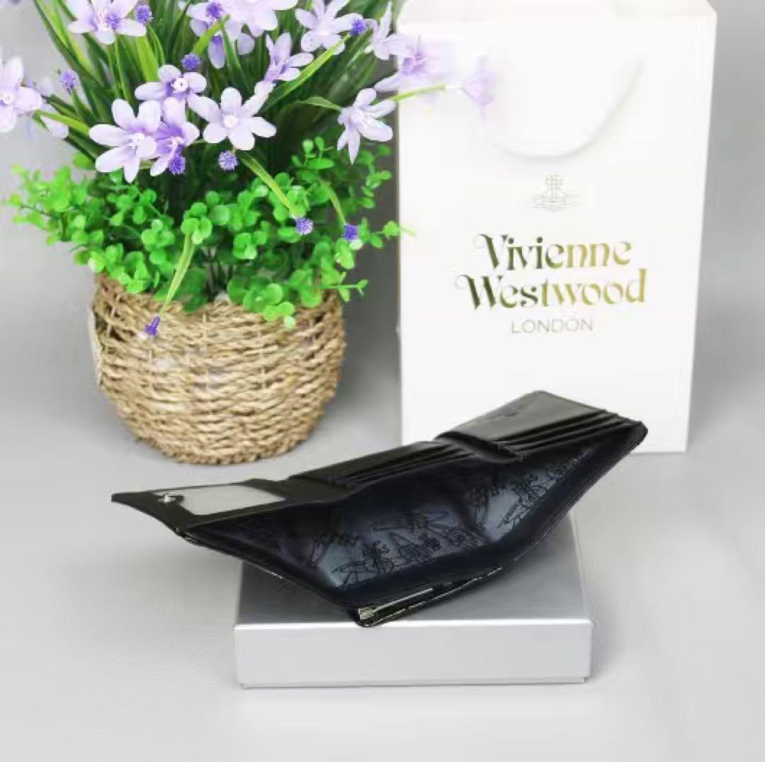 Vivienne Westwood ヴィヴィアン 三つ折り財布 レザー(:’