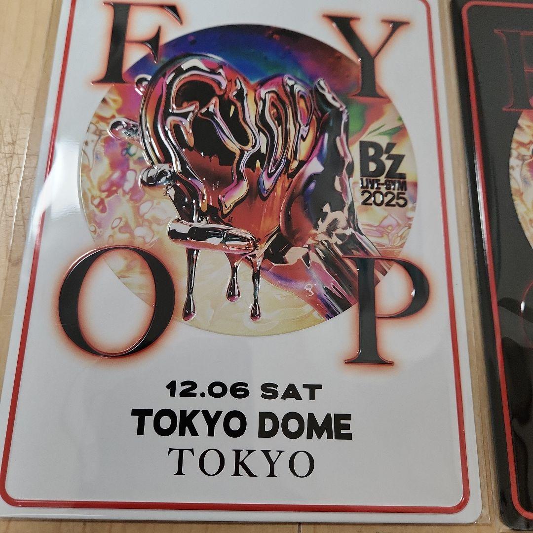 B'z FYOP　メモリアルプレート　東京ドーム　ステッカー　12/6と12/7