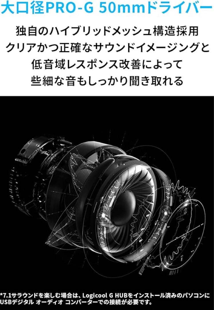 ロジクール　PRO ゲーミングヘッドセット