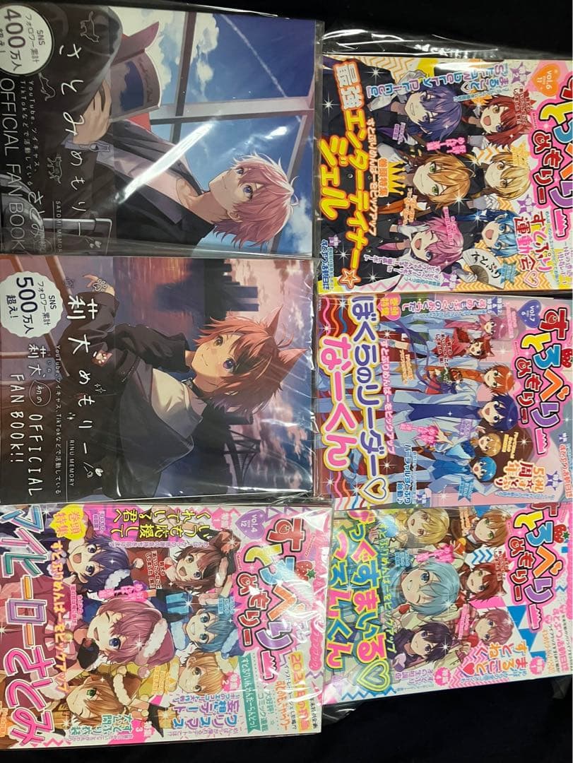 アニメキャラクター タオル・ファンブック・バッジ セット