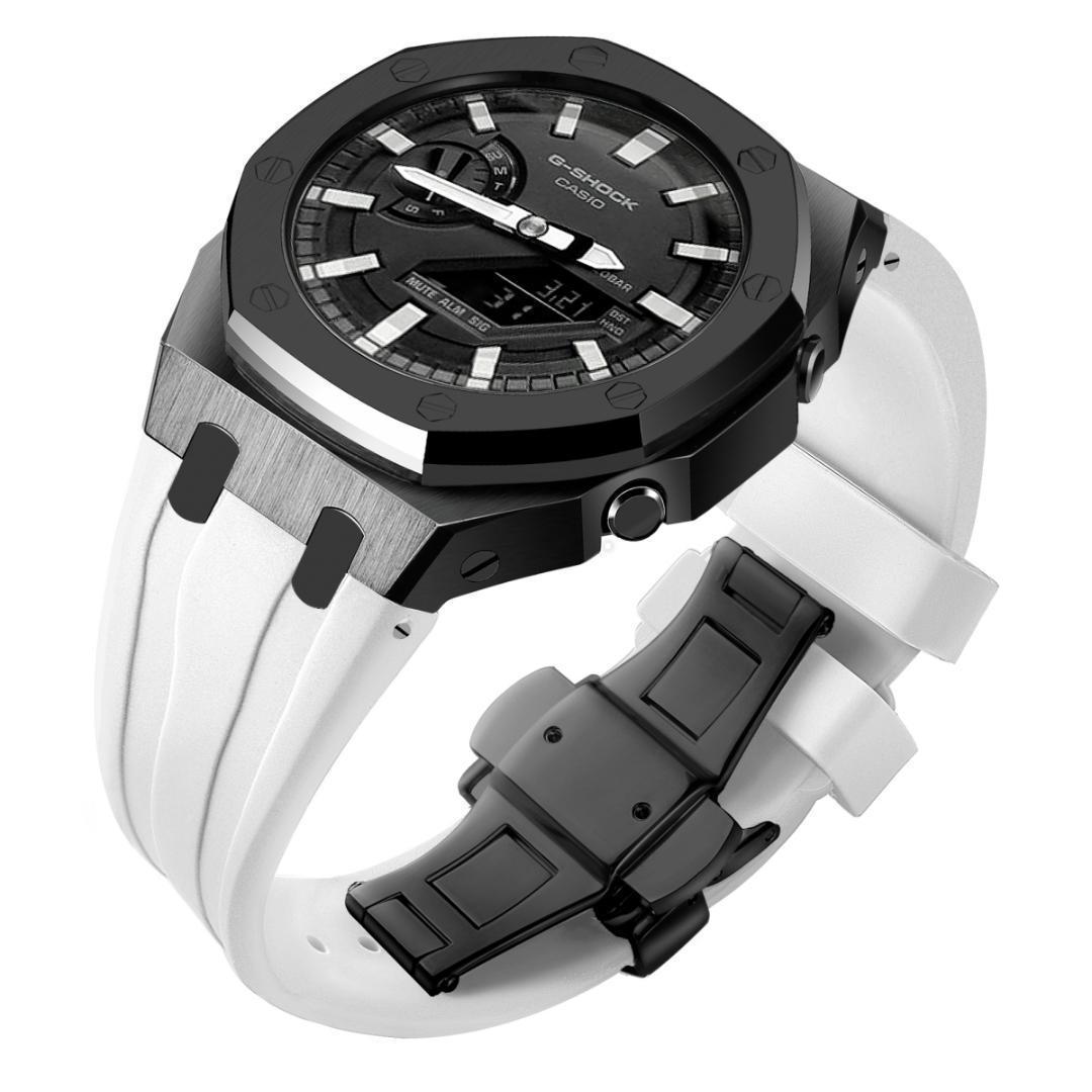 GA-2100 GA-2110 第四世代ベゼル&ベルト カスタム パーツ 黒＆黒