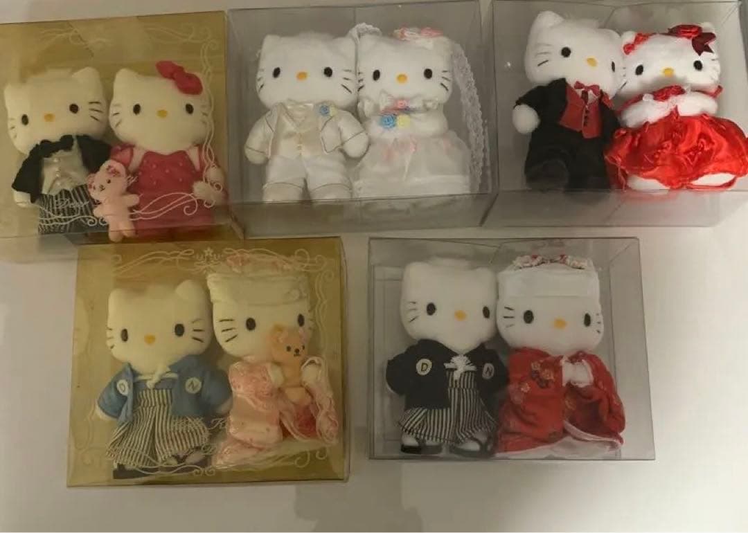 ハローキティ ダニエル ウエディングぬいぐるみ 5セット