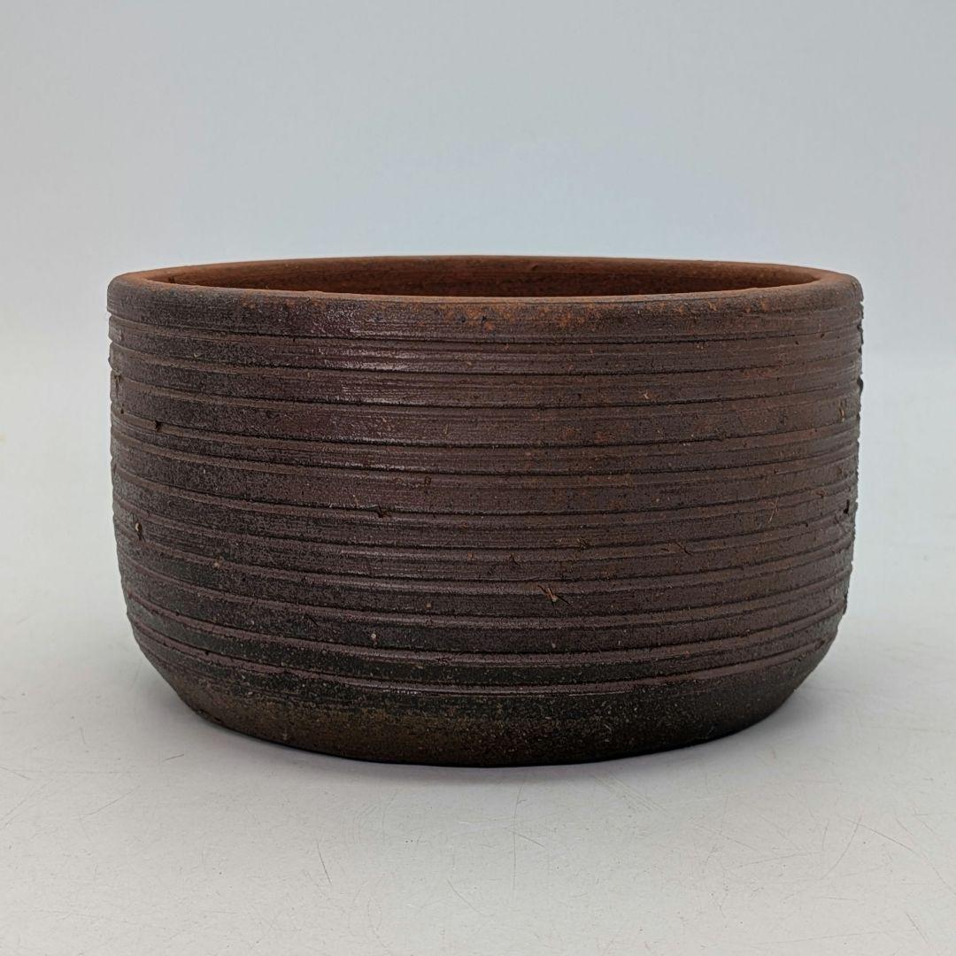 岡山県重要無形文化財 伊勢崎満 備前焼 建水 共箱栞 抹茶道具 茶器 茶こぼし