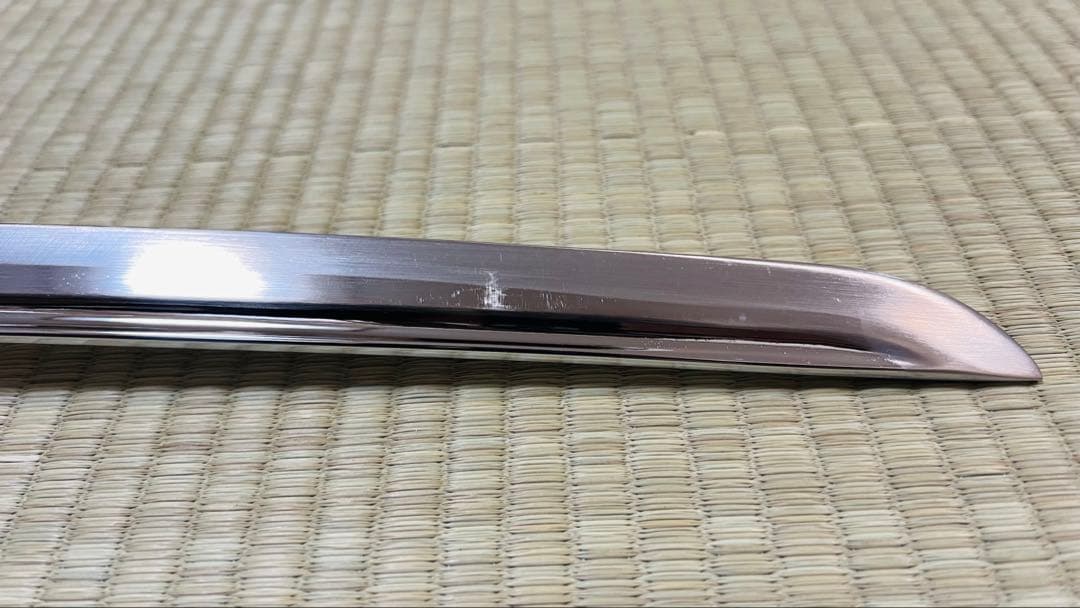 模造刀 陸奥守吉行拵え 龍目貫 龍透かし鍔 鐺付き 樋入り刀身 251020-2