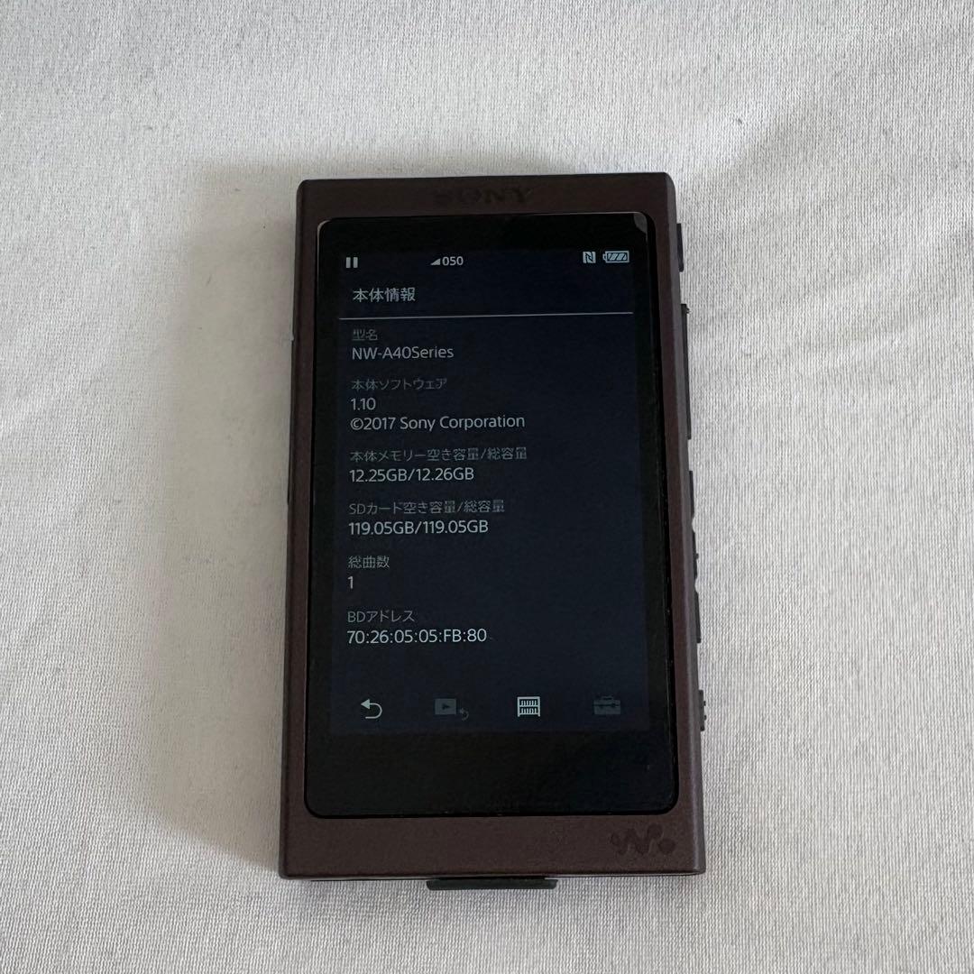【動作確認済】SONY ウォークマン NW-A45 16GB SDカード内蔵