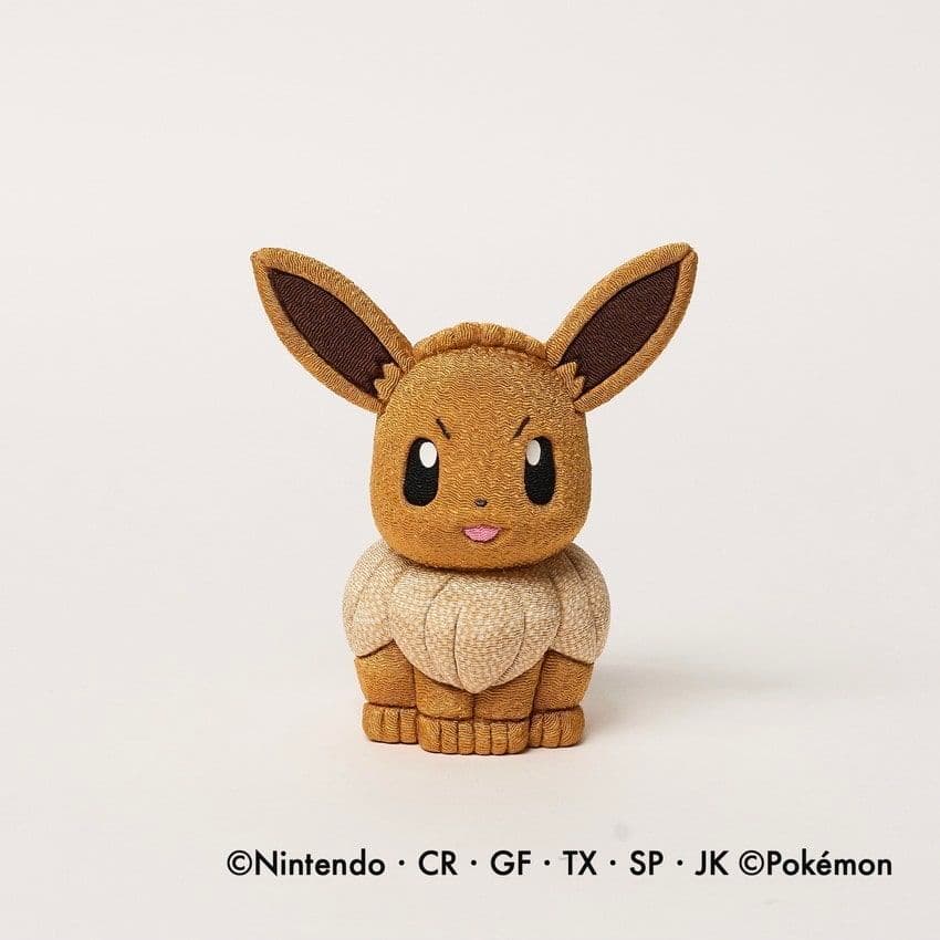 ポケモン 真多呂人形 江戸木目込人形 イーブイ