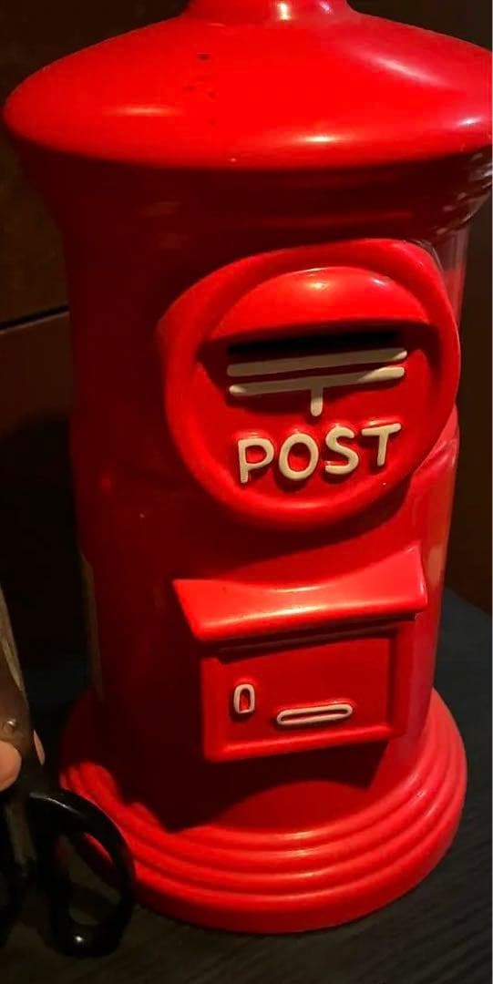 レア　難あり　郵便局ポスト　貯金箱　蓋ありません
