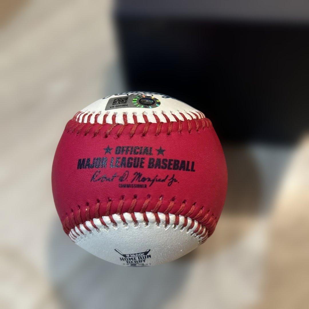 大谷翔平ホームランダービー2021 サインボール Fanatics