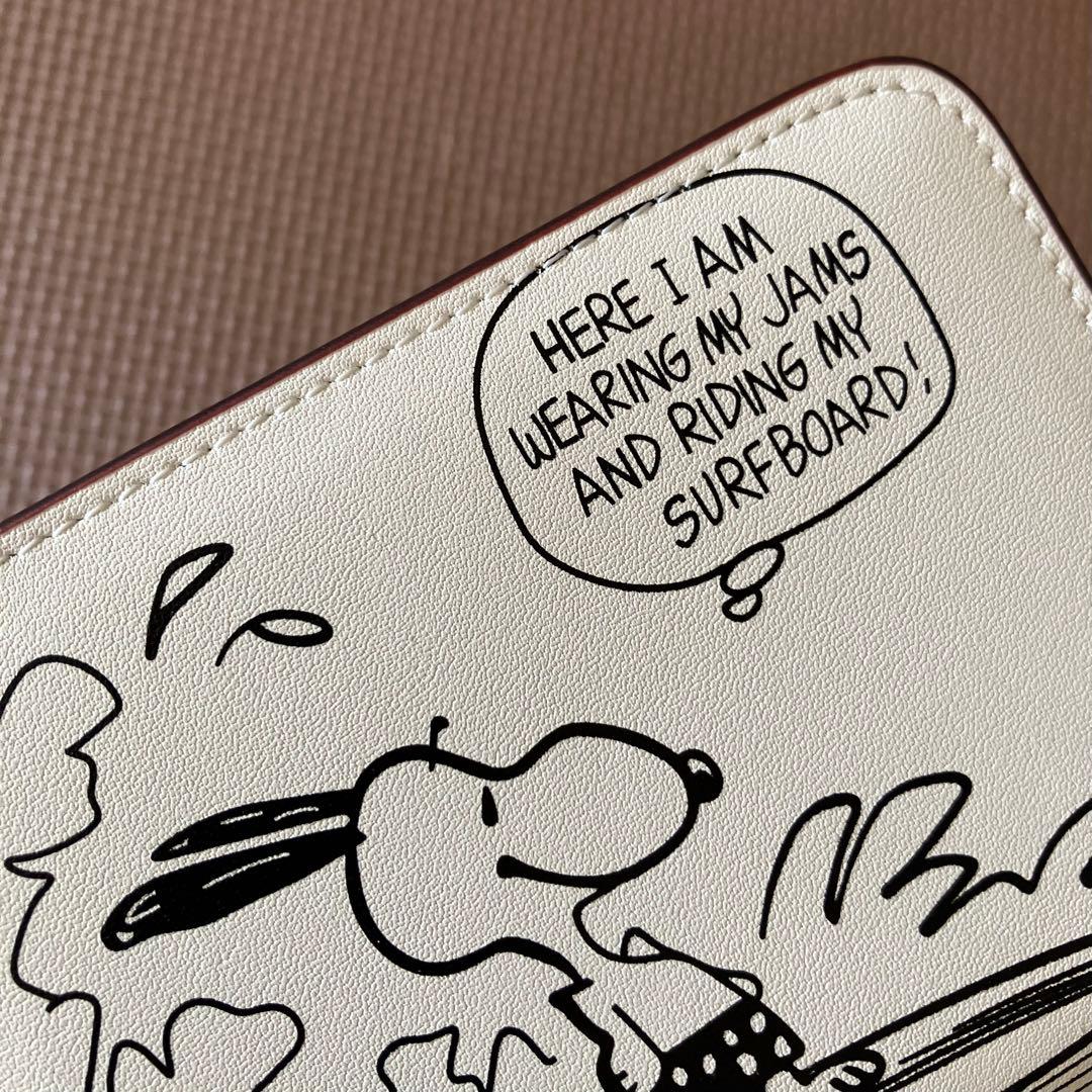 【リンさまご購入分】【COACH X PEANUTS】ビルフォールド チョーク