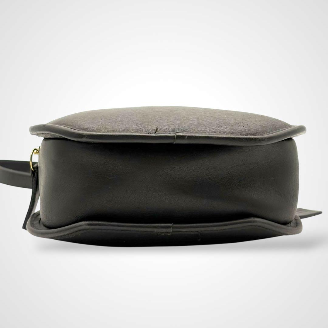 バッグ Vintage Coach Shoulder Bag Leather Black