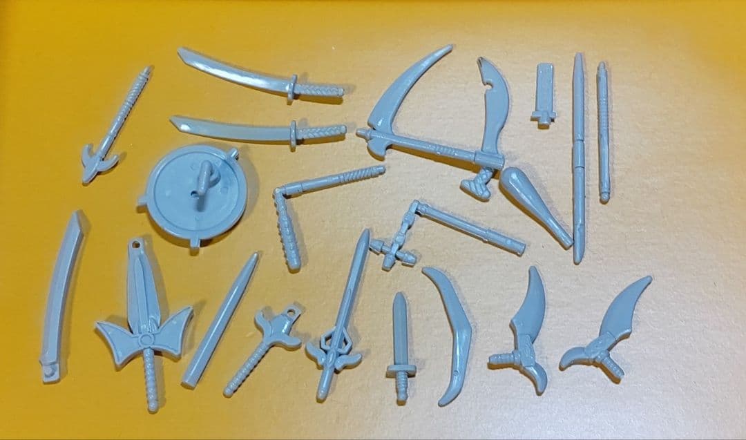 甲竜伝説ヴィルガスト 消しゴムフィギュア用プラ武器まとめ