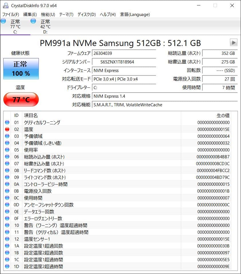Windowsノート本体 DELL Precision i7/32GB/512GB/NVIDIA T550