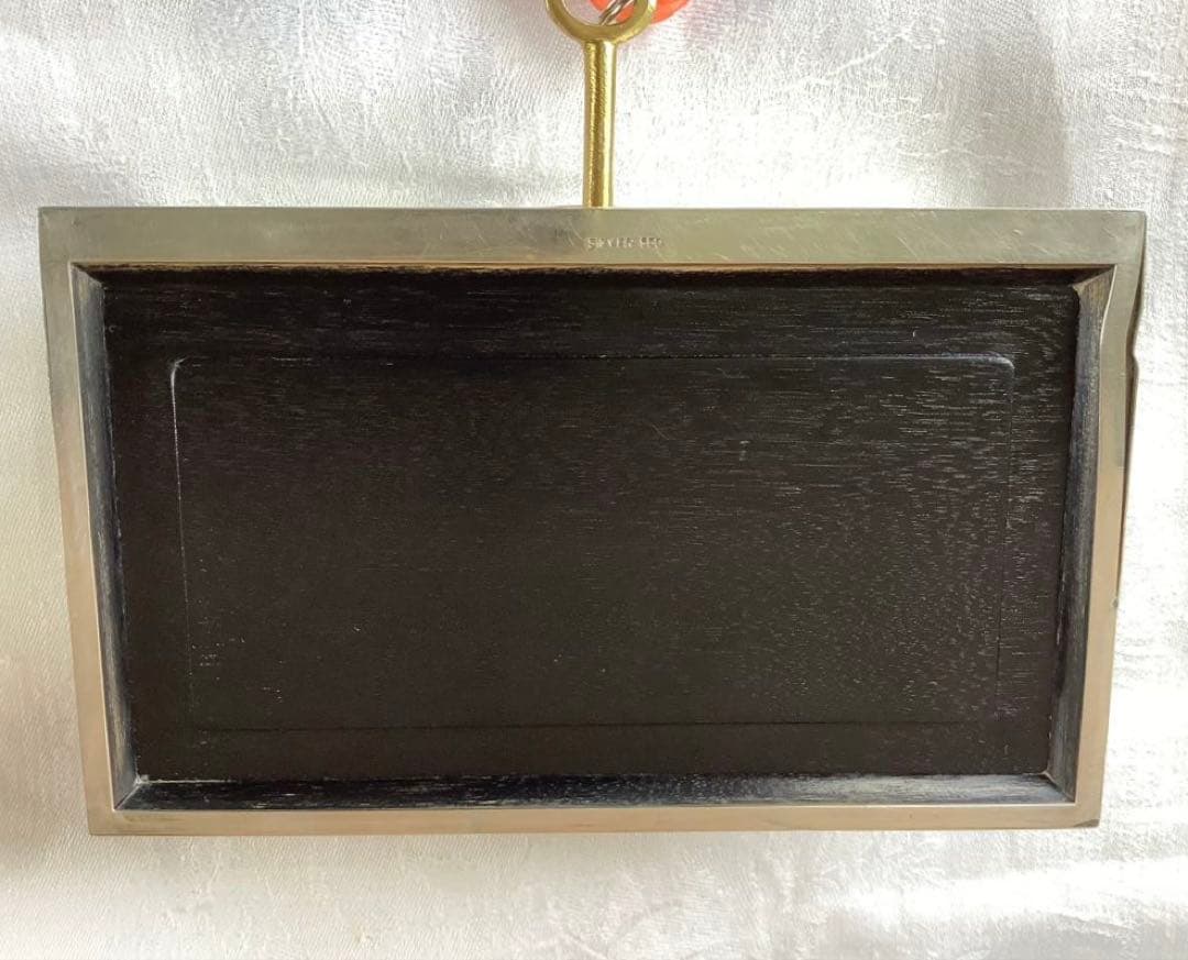 銀製 宝石箱 silver950 鍵付 唐草紋様手彫り 骨董品