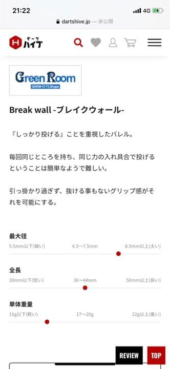 グリーンルーム ブレイクウォール