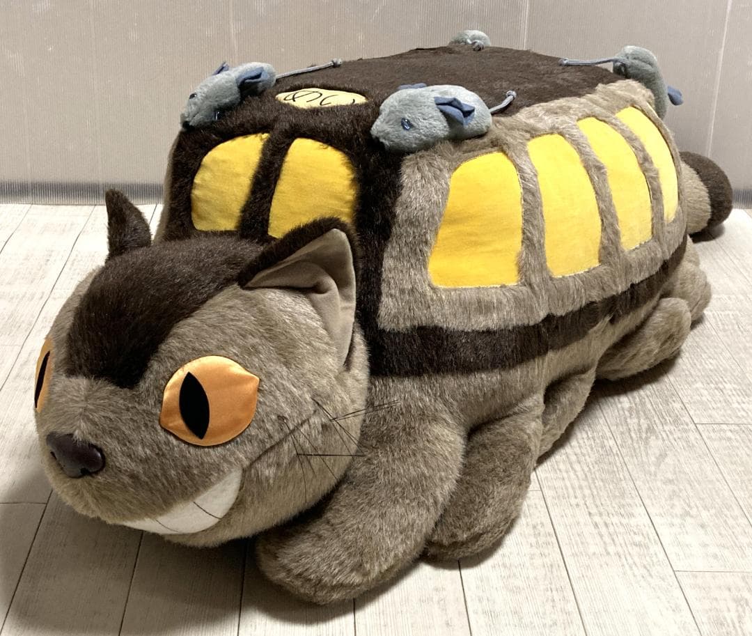 サンアロー　となりのトトロ　ネコバス　特大ぬいぐるみ　全長120cm　ジブリ