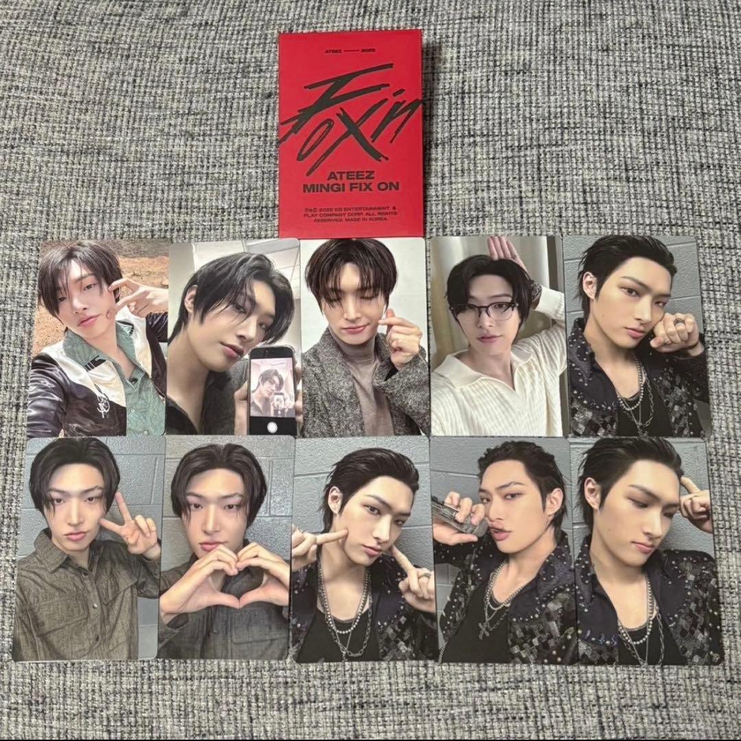 ATEEZ ミンギ HBD FIX ON ポップアップ トレカ コンプセット①