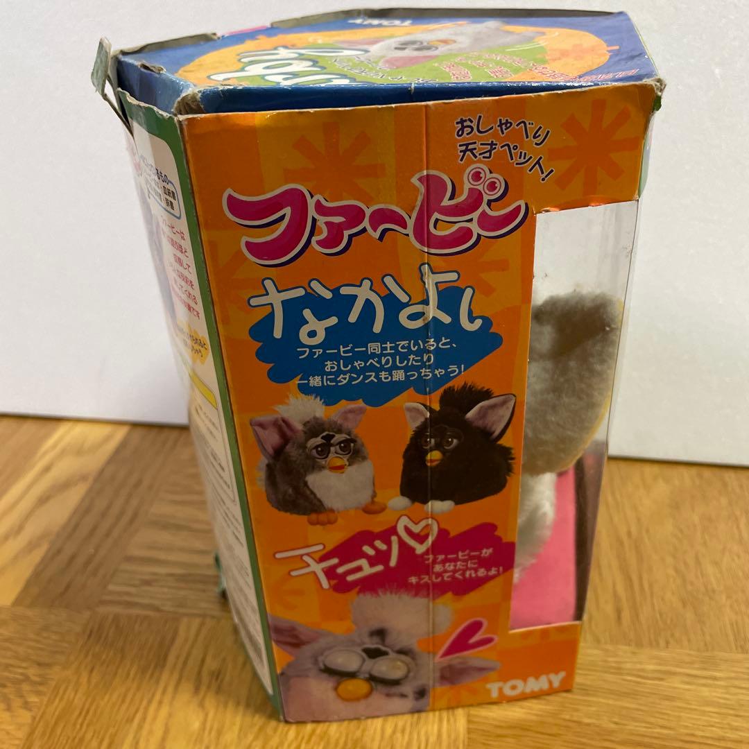 【希少・美品】日本版 ファービー グレー×イエロー TOMY製 箱・説明書付き
