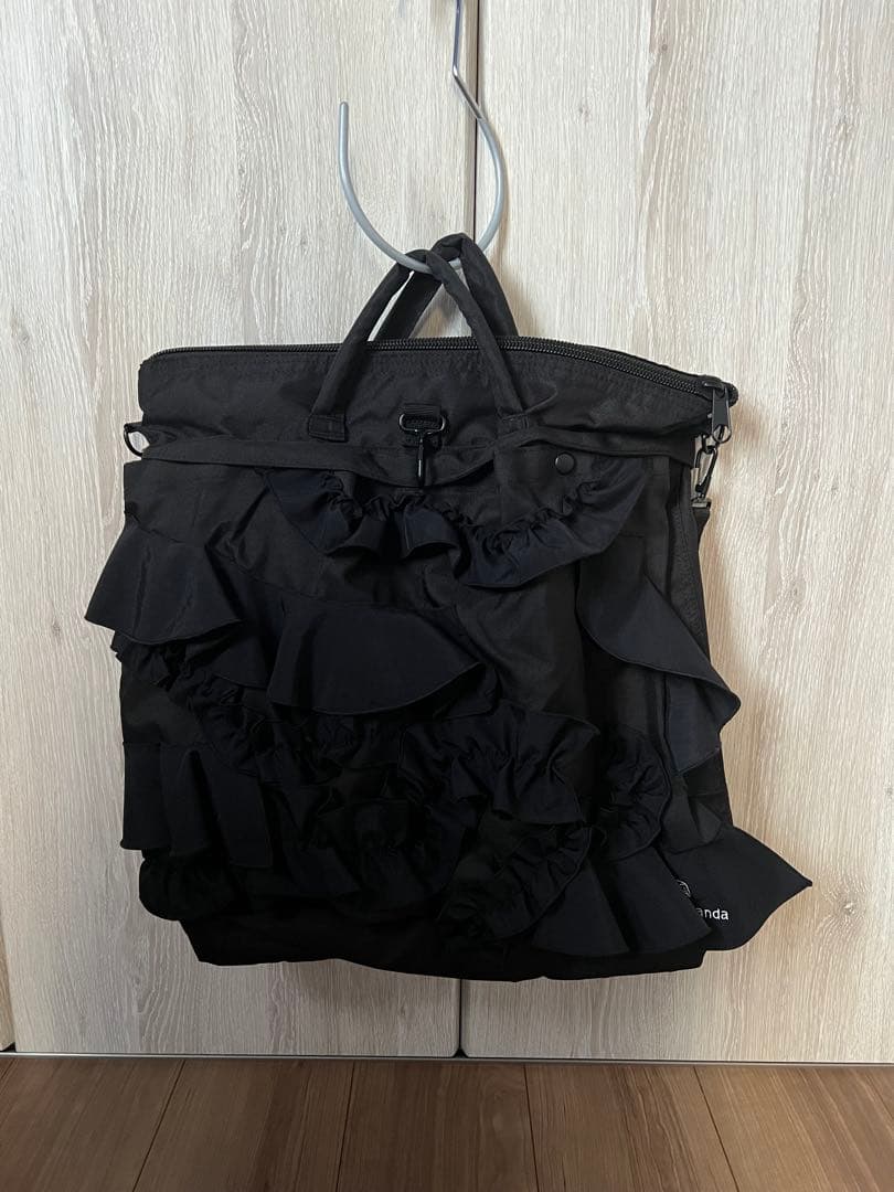 keisuke kanda フリルまみれのバッグ 黒