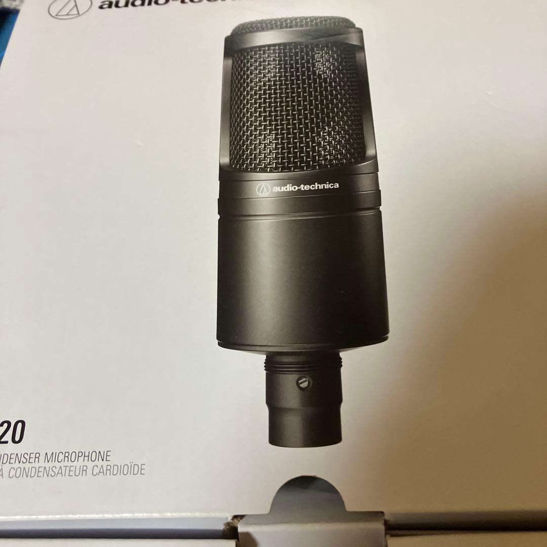 AT2020 コンデンサーマイク ブラック 付属品あり