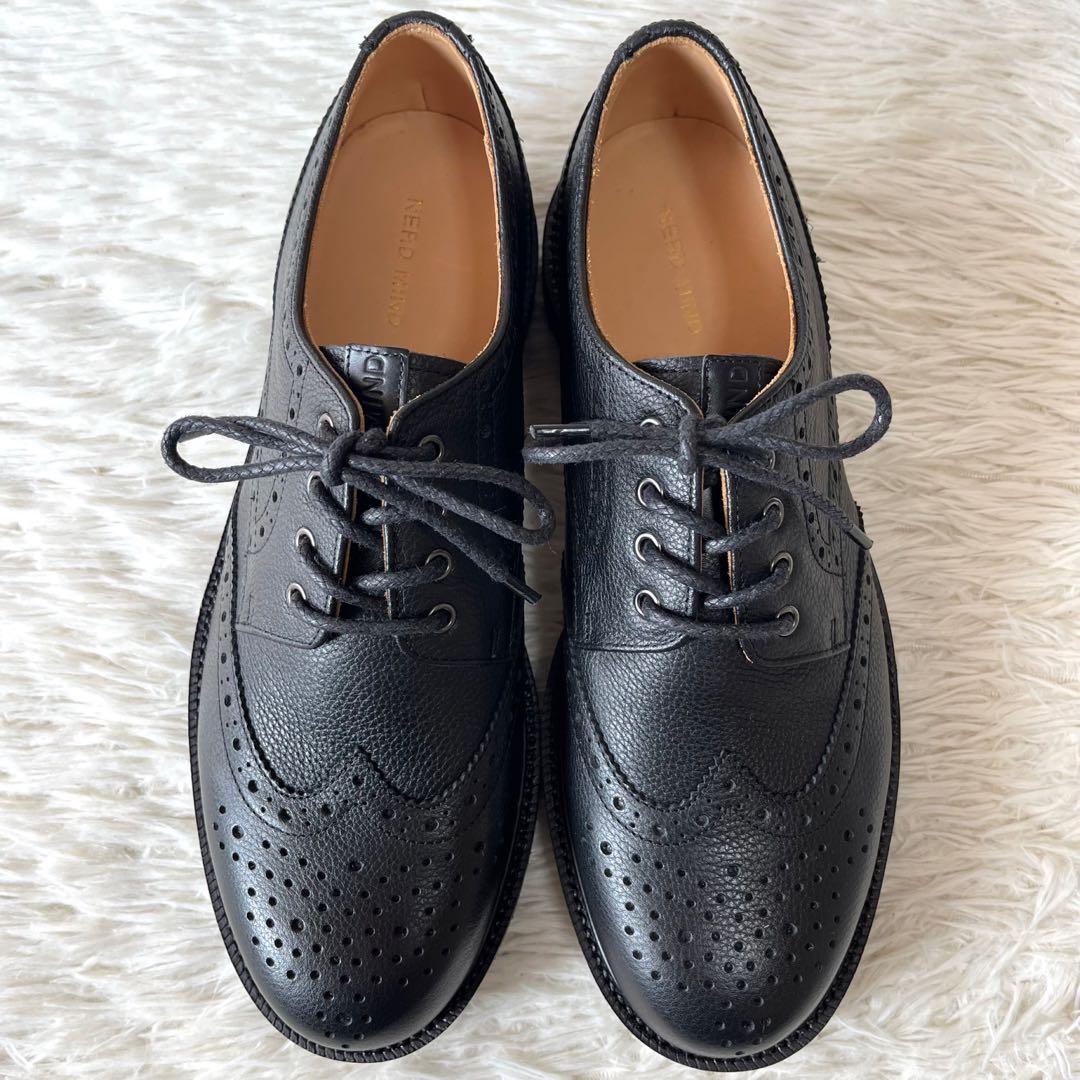 【新品未使用】ナードマインド　クアトロ　ウイングチップ　レザーシューズ　岩田剛典
