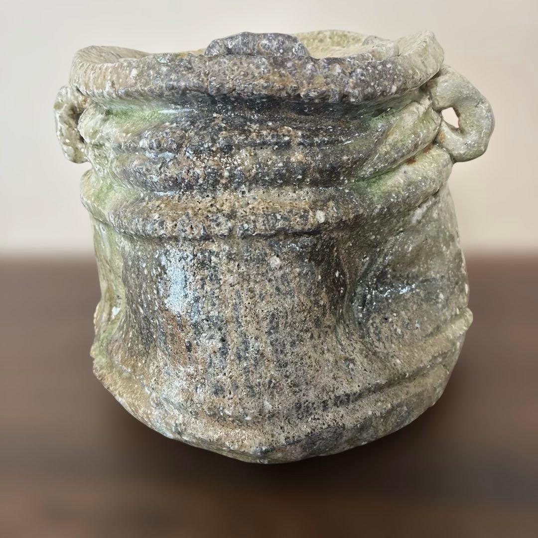 伊賀焼　水差　耳付水指　 井村侊生　伊賀　信楽　茶道具　茶室　茶碗