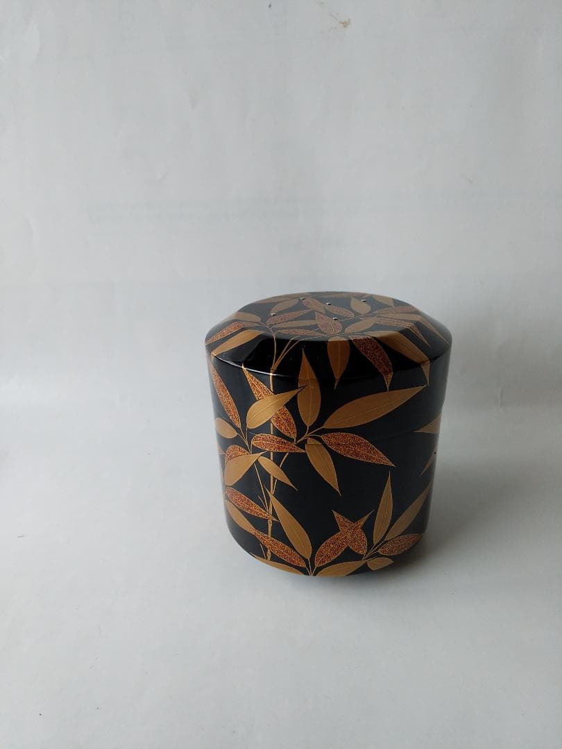 岡本漆専堂 岡本漆園 作 露笹 棗 共箱 漆器 漆芸 抹茶 茶道具 新品 未使用
