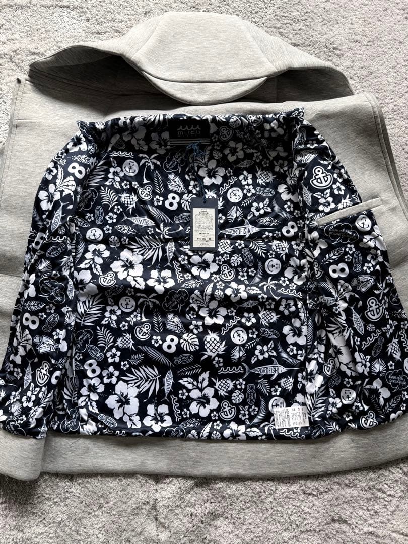 【新品】mutaMARINEボンディングパーカー　グレーMサイズ