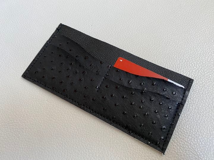＊現品サービス価格＊本革　カードケース　オーストリッチ