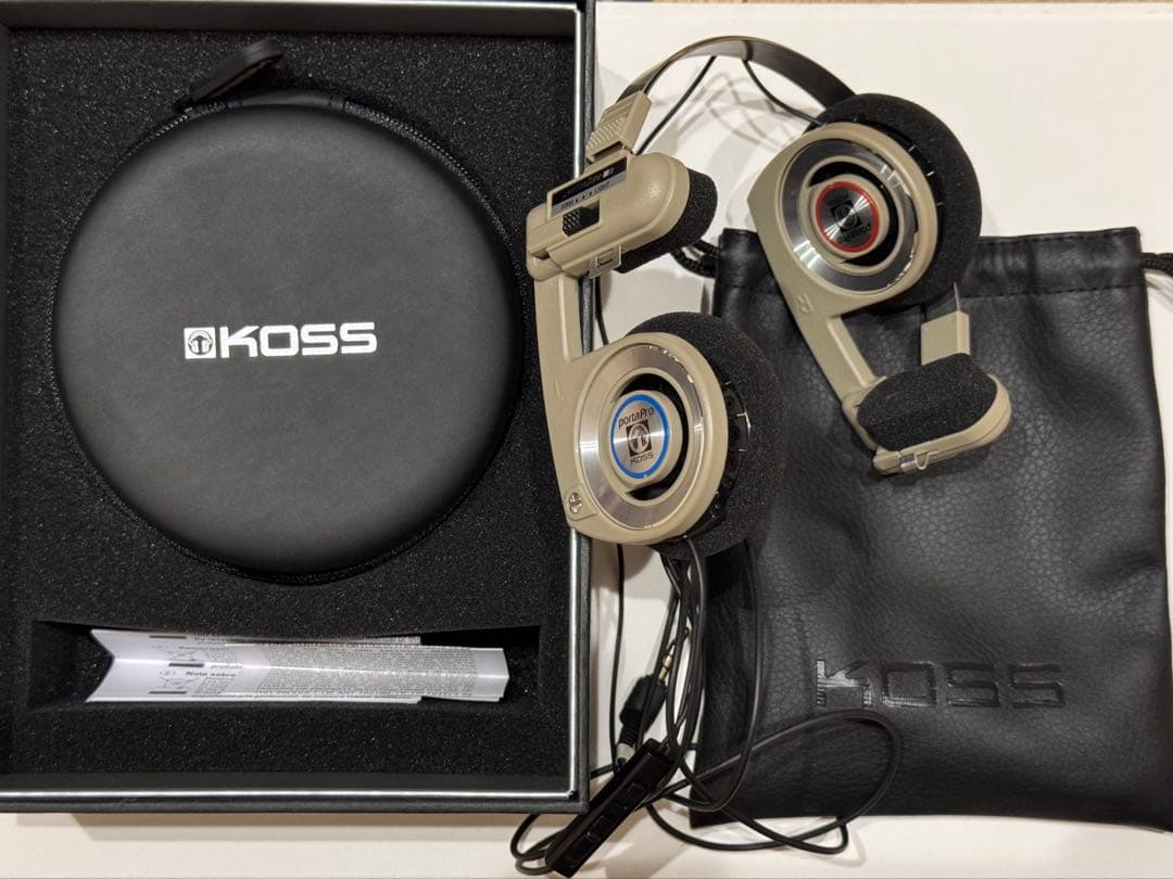 KOSS Porta Pro ベージュヘッドホン Lightning3.5mm付
