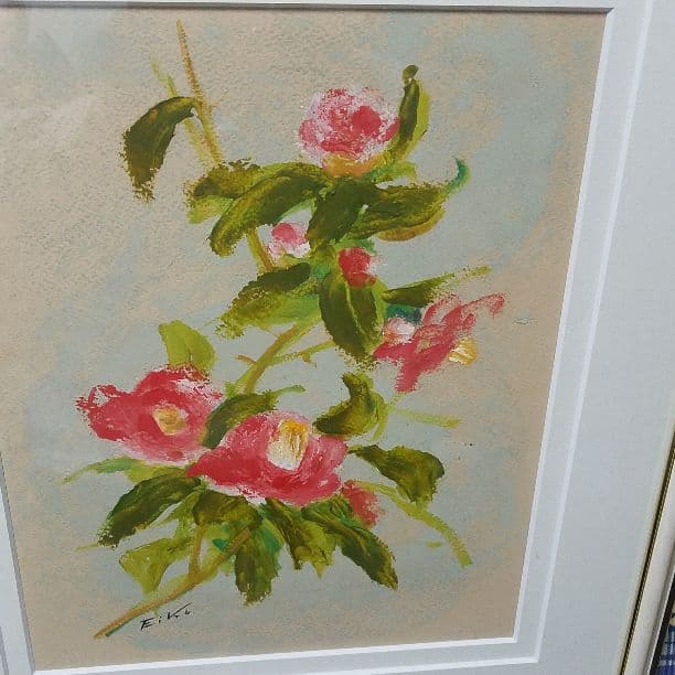 絵画　椿