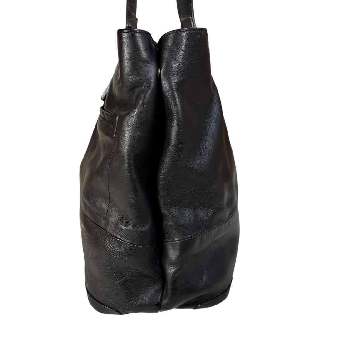 【美品】マスターピース　トートバッグ　レザー　ビジネス　A3可　Gloss