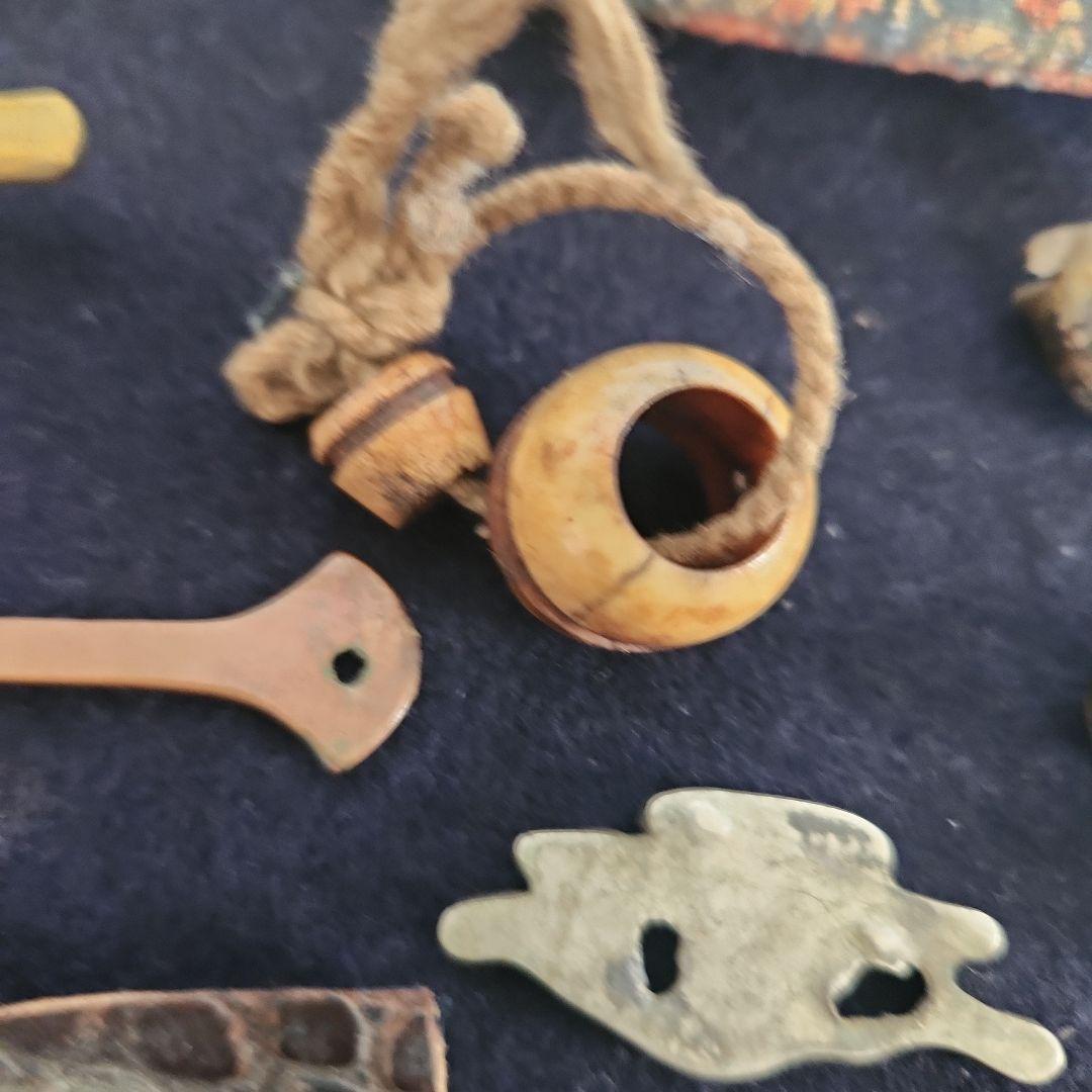 煙管‥古いメガネ入れ‥カンザシいろいろ