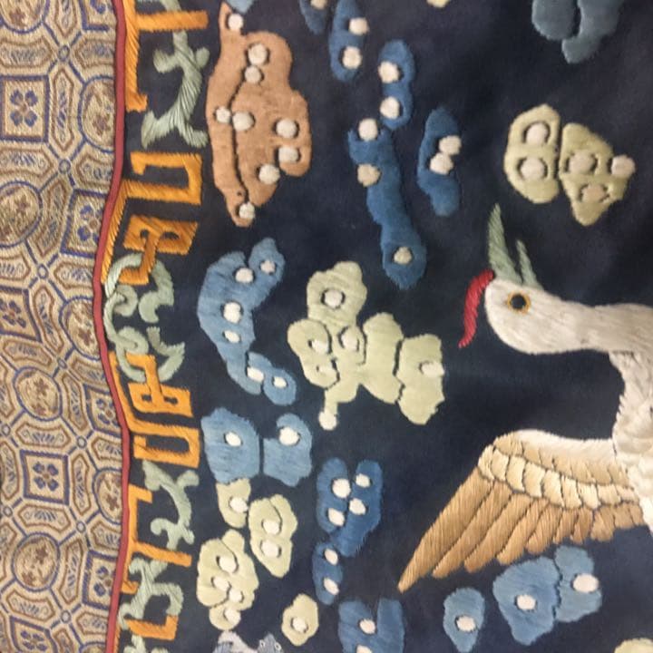刺綉 中国美術 清時代 官服补子
