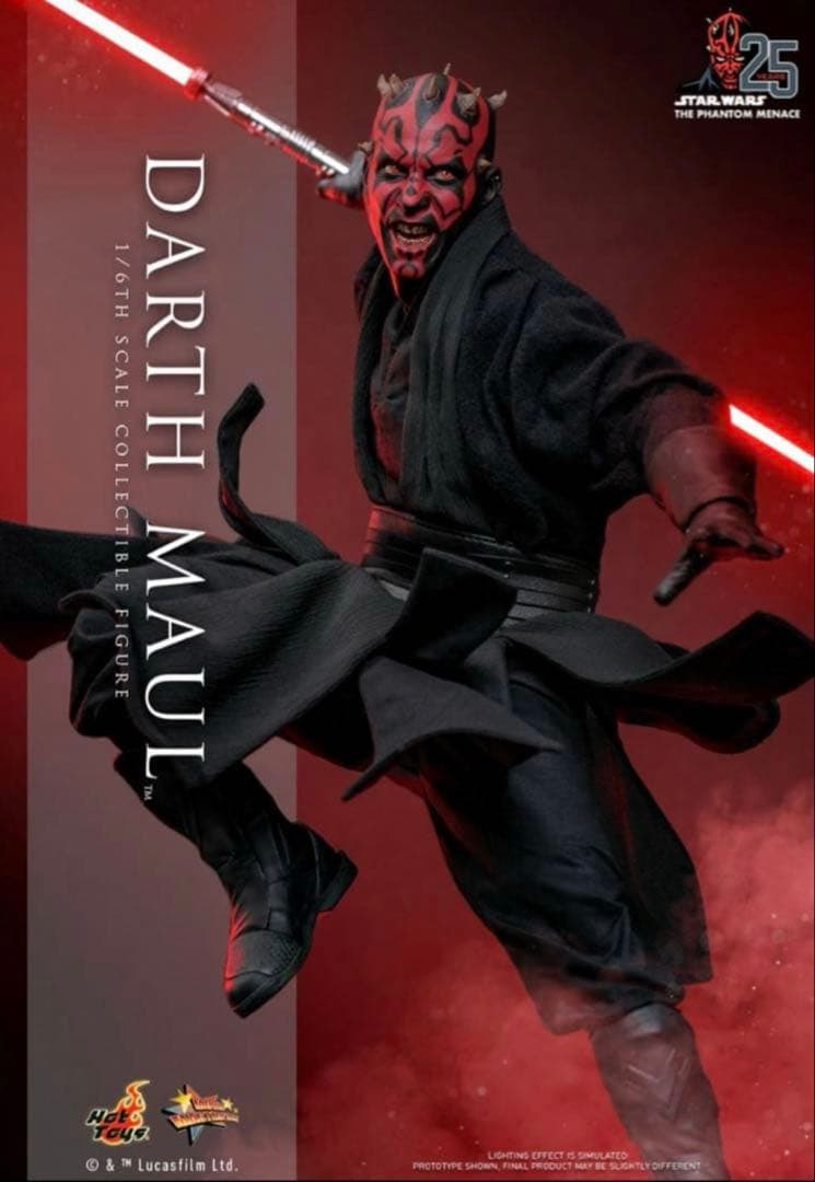 ホットトイズ　HOT TOYS1/6 スターウォーズ ダース・モール（2.0版）